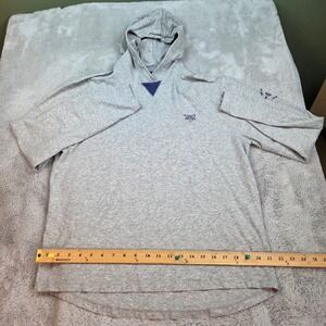 B Draddy Golf Hoodie Mens L Willie Long Sleeve Shoreacres Top 100 Heathered Gray